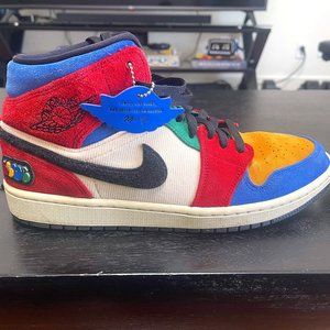 Blue The Great x Air Jordan 1 Mid 'Fearless' (2019)